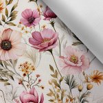 Takoy Látka s potiskem nepromokavý polyester TD/NS letní květiny Romantika – Hledejceny.cz