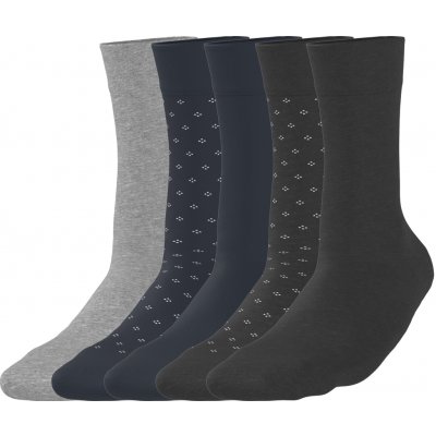 esmara Men s BIO bavlnou 5 párů antracitová navy modrá – Sleviste.cz