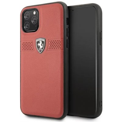 Pouzdro Ferrari iPhone 11 Pro 5,8" red hardcase Off Track Leather