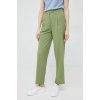 Dámské klasické kalhoty United Colors of Benetton dámské široké high waist 4ONGDF033 zelené