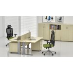 NABYTEK-DESIGNOVY.CZ - ZEP 2.6 12 Sestava kancelářského nábytku Komfort 2.6 javor – Zboží Dáma