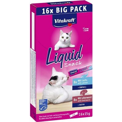 Vitakraft Cat Liquid snack játrovka a losos 240 g – Zboží Mobilmania
