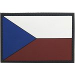 FOSTEX Nášivka vlajka ČR barevná plast VELCRO 8x5cm – Zboží Dáma