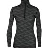 Dámská mikina Icebreaker Wmns 200 Oasis LS Half Zip Curve Black/Snow