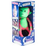 Teddies Opice svítící ve tmě růžovo-zelená – Zbozi.Blesk.cz