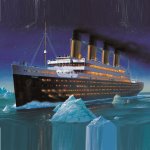 Jedlý papír LOĎ - TITANIC - tvar čtverec ● Určení: Obrázek na dort – Hledejceny.cz