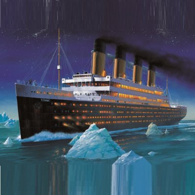 Jedlý papír LOĎ - TITANIC - tvar čtverec ● Určení: Obrázek na dort – Hledejceny.cz