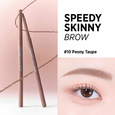 Peripera Speedy Skinny Brow Peony Taupe precizní tužka na obočí pro přirozené a dlouhotrvající vykreslení 7 g – Zboží Dáma