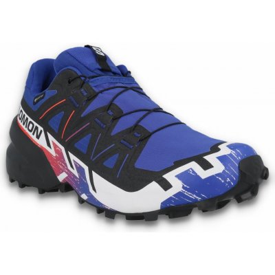 Salomon Speedcross 6 GTX Equipe L47982800 surf the web/fiery red/white – Hledejceny.cz