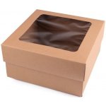 Stoklasa Krabice papírová s průhledem přírodní 20 x 20 x 10,5 cm – Zbozi.Blesk.cz