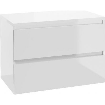 kielle Skříňka včetně desky pod umyvadlo 80x55x46 cm, lesklá bílá - 50027S830 – Sleviste.cz