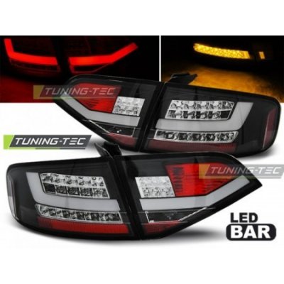 ZADNÍ SVĚTLA, SVĚTLOMETY, LAMPY AUDI A4 B8 SEDAN, 2008-2011, LED BAR, ČERNÉ BLACK – Hledejceny.cz