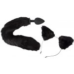 Roleplay sada anální kolík s ocáskem a kočičí uši – Sleviste.cz