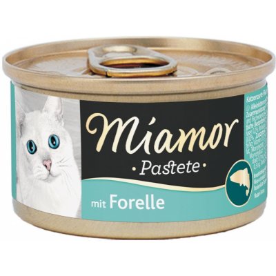 Miamor Masová paštika Katzenzarte se pstruhem 24 x 85 g