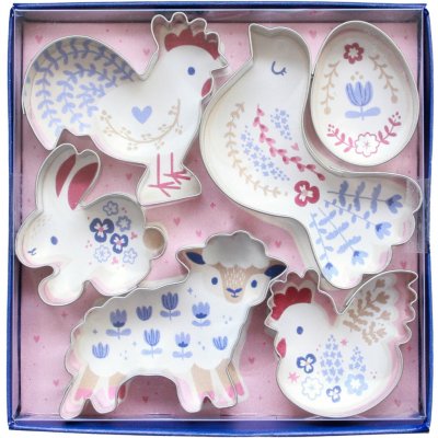 Bella Rose Velikonoční vykrajovátka – set 6 ks, růžová barva, kov, papír – Hledejceny.cz