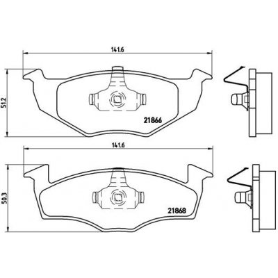 Sada brzdových destiček BREMBO P85025 | Zboží Auto