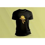 Sandratex dětské bavlněné tričko Včelka Mája černá – Zboží Dáma