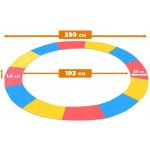 Aga kryt pružin na trampolínu 250 cm trikolóra – Hledejceny.cz