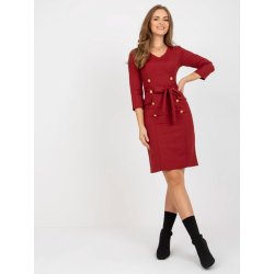 Koktejlové elegantní šaty LK-SK-507838.93 Dark Red