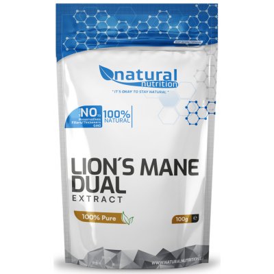 Natural Nutrition Lion´s mane korálovec ježovitý duální extrakt prášek 100 g – Hledejceny.cz