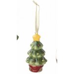 Vánoční porcelánová ozdoba vánoční motivy Christmas Decorations 1ks, Easy Life Stromeček – Hledejceny.cz