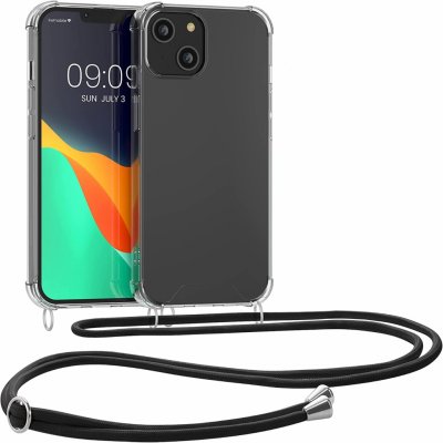 Pouzdro kwmobile Pevné silikonové Crossbody Apple iPhone 14 čiré s popruhem přes rameno nebo na krk – Hledejceny.cz