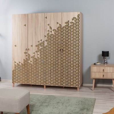 Hanah Home Kikos 180 cm Dub Sonoma – Zboží Dáma