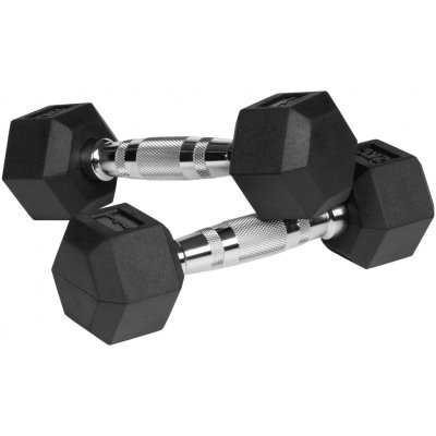 Rebel RBA-2325-02 Pogumované litinové činky HEX 2 x 2 kg – Zboží Mobilmania