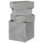 Springos Úložný box se zásuvkami 30x30x30 cm HA3018 šedý – Zboží Dáma