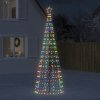 Vánoční osvětlení DKD HOME DECOR LED vánoční stromek se zemními hČervenáy 570 LED Vícebarevný 300 cm