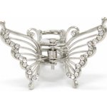 Kovový skřipec - motýl Barva: černá – Zboží Dáma