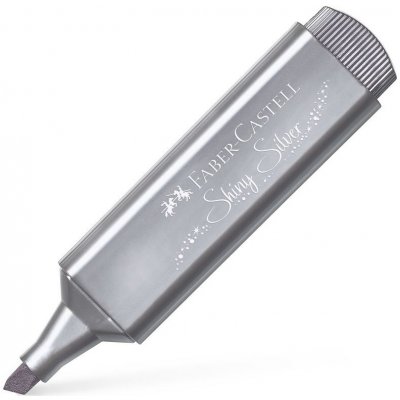 Faber-Castell 154661 Zvýrazňovač Textliner 46 Metallic metalický stříbrný – Zboží Živě