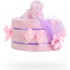 Plenkový dort Plenkovky Plenkový dort pro dívky jednopatrový růžovo fialkový