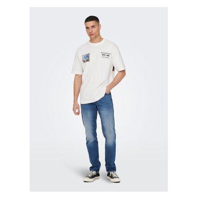 Only & Sons T-Shirt 22025268 Relaxed Fit bílá