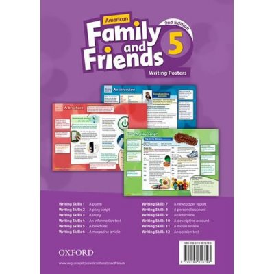 Family and Friends American English Edition Second Edition 5 Writing Posters