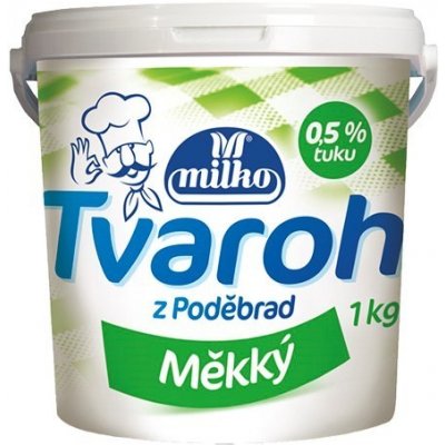 Milko Tvaroh měkký kbelík 1kg – Zbozi.Blesk.cz