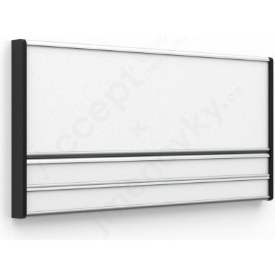 Accept Dveřní tabulka ACS (zásuvný systém, 187 × 93 mm) (stříbrná tabulka)