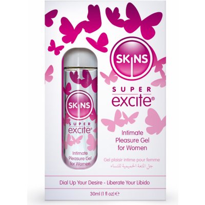 Skins Super Excite Clitoral Stimulation Gel 30ml – Zboží Dáma