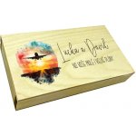 Dřevěná krabička letadlo na darování peněz – Sleviste.cz