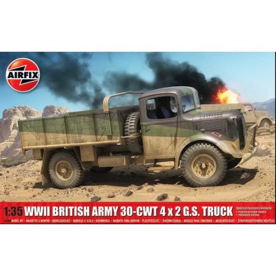 Airfix Classic Kit military A1380 WWII British Army 30 cwt 4x2 GS Truck 1:35