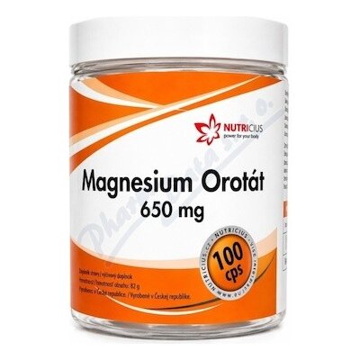 Magnesium Orotát 650mg 100 kapslí – Hledejceny.cz