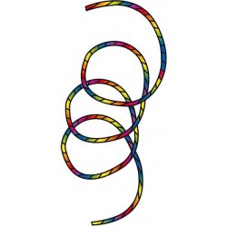 Invento Tube Tail Rainbow Spiral 24 m