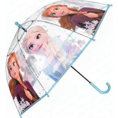 SunCity dívčí průhledný deštník Ledové království Frozen motiv Anna a Elsa – Zboží Dáma