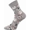 Voxx dámské ponožky kočky klasická výška Xantipa šedý melír
