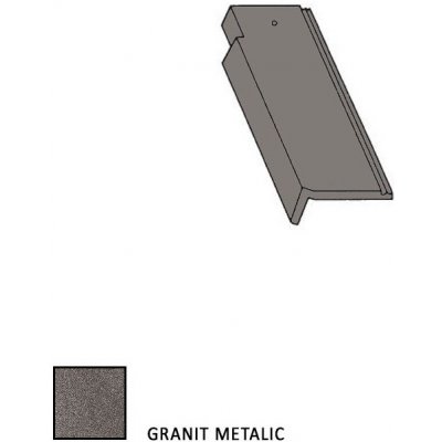 BMI Bramac Tegalit Star taška krajová půlená levá granit metalic