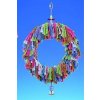 Hračka pro exota Nobby Kruh s třásněmi a zvonkem 40x16 cm