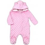 Zimní kojenecký overal z Minky Nicol Bubbles bílý – Zboží Dáma