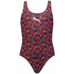 Puma Printed Swimsuit 1P Mult Dívčí jednodílné plavky růžové – Sleviste.cz