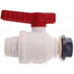 Kulový kohout z PP, bílý, vnější závit vstup 1/2 - výstup M 29 x 1,75, NW 20 mm, BJ = 5 ks – Hledejceny.cz