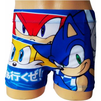 Eplusm Chlapecké plavky Sonic 3 postavy boxerky modré